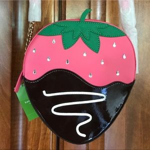 Kate Spade Choc. Covered Strawberry Crossbody Bag